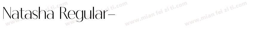Natasha Regular字体转换